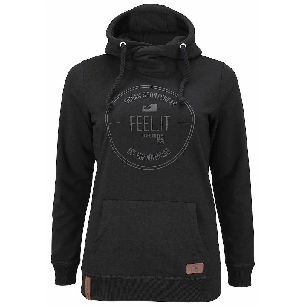 Ocean Sportswear Kapuzensweatshirt Langarm Figurumspielender Schnitt Aus Elastischem Material