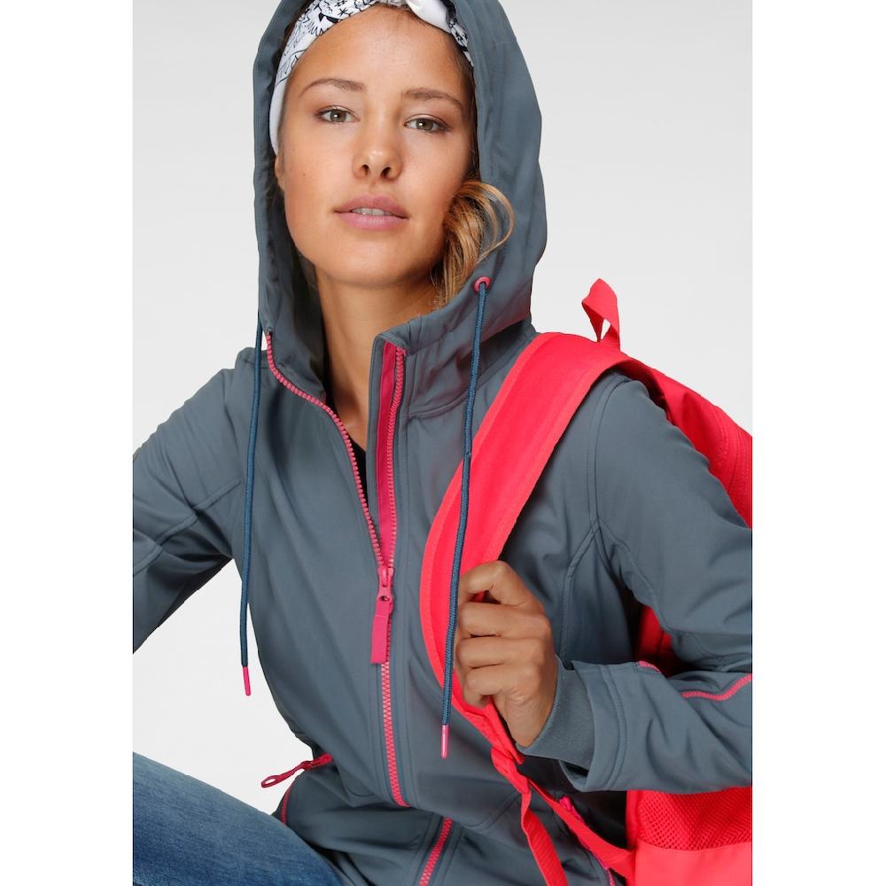 Ocean Sportswear Softshelljacke »aus Recyceltem Polyester« Mit Kapuze Atmungsaktiv Wasserabweisend Windabweisend