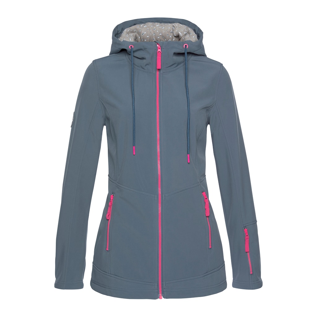 Ocean Sportswear Softshelljacke »aus Recyceltem Polyester« Mit Kapuze Atmungsaktiv Wasserabweisend Windabweisend