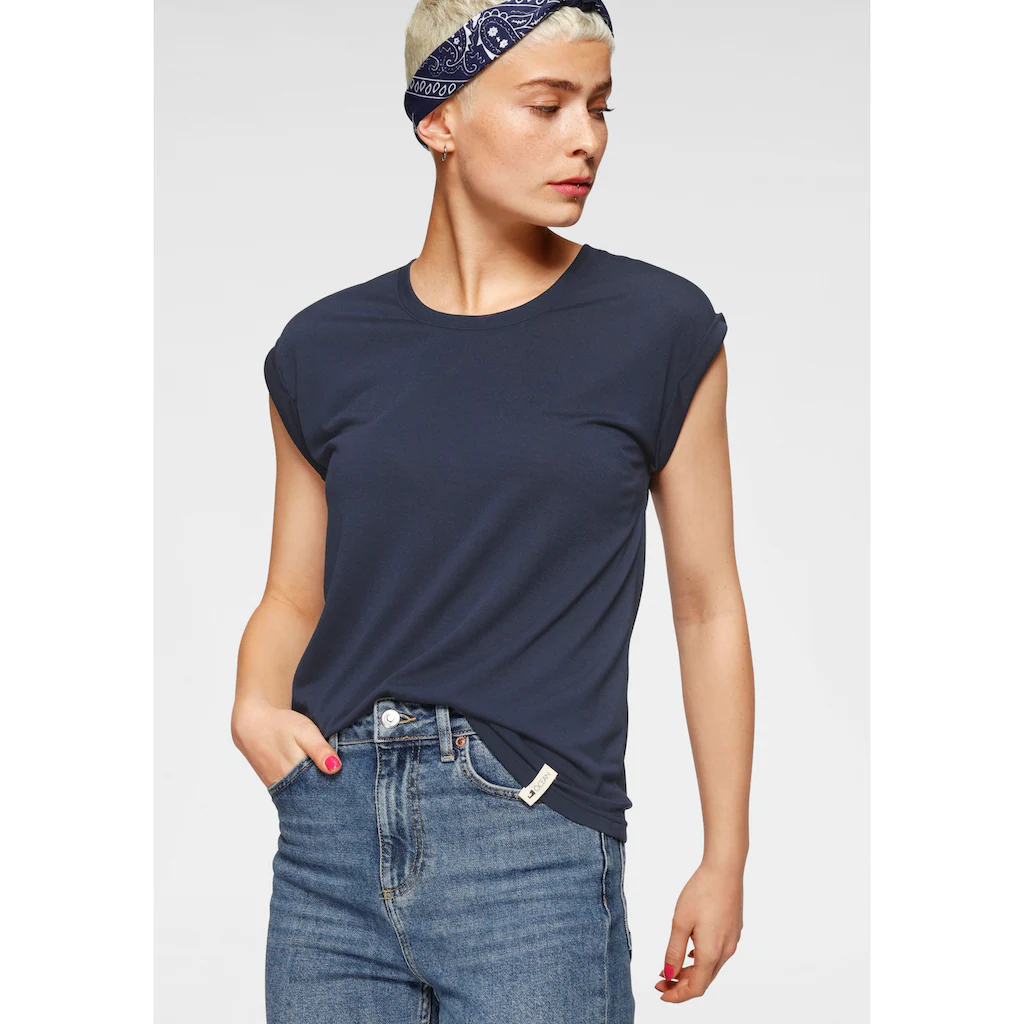 Ocean Sportswear T-Shirt (Packung 2 Tlg. 2er-Pack) Kurzarm Mit Aufschlag Lässiger Schnitt Mit Logodruck