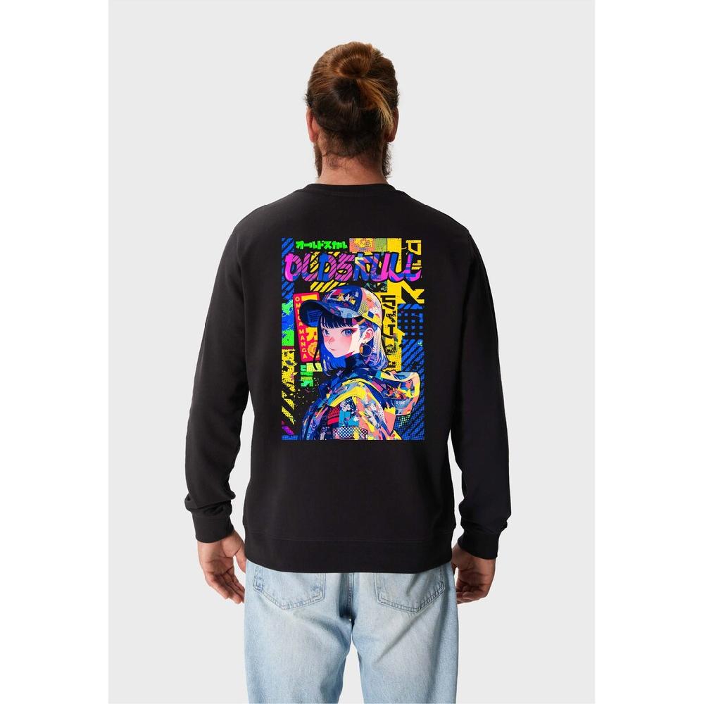 Oldskull Sweatshirt »ASIAN POP ART PRINCESS LOGO GRAPHIC« (1 Tlg.) Mit Coolem Backprint
