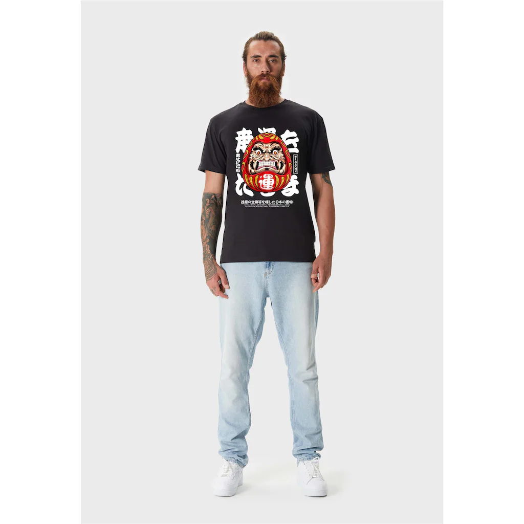 Oldskull T-Shirt »ASIAN FURIOUS DARUMA GRAPHIC« (1 Tlg.) Mit Coolem Frontprint