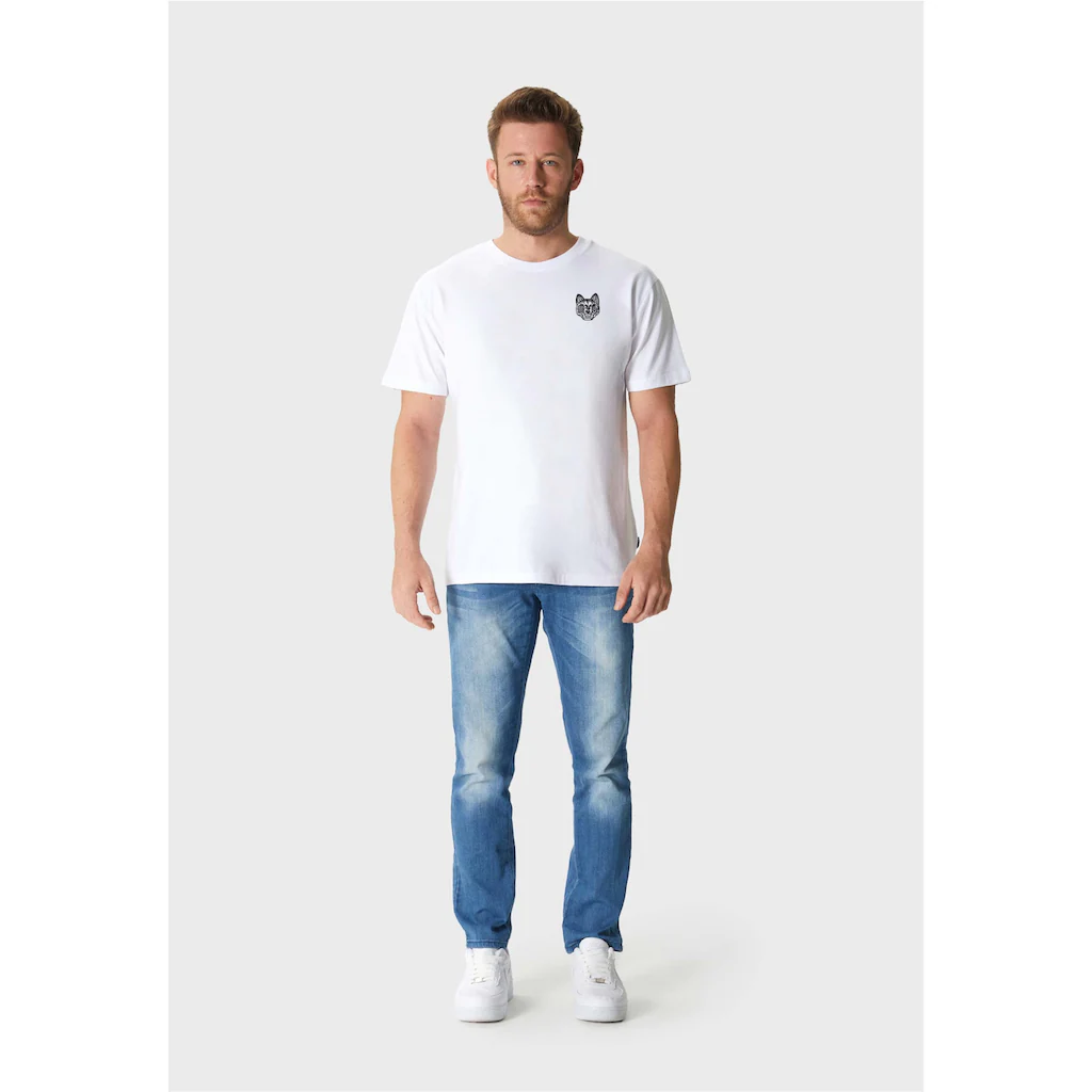 Oldskull T-Shirt »ASIAN REBEL CAT KANJI GRAPHIC« (1 Tlg.) Mit Coolem Backprint