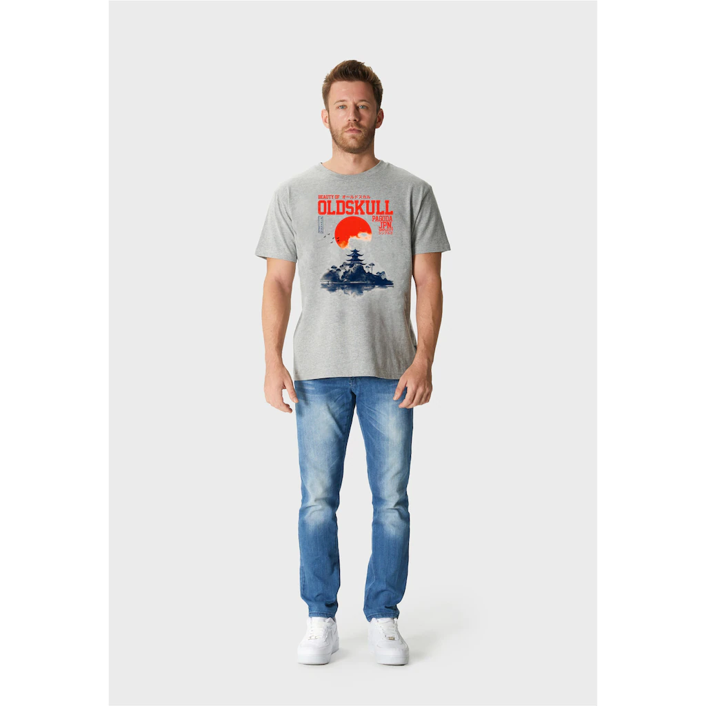 Oldskull T-Shirt »Asian Temple« (1 Tlg.) Mit Coolem Print