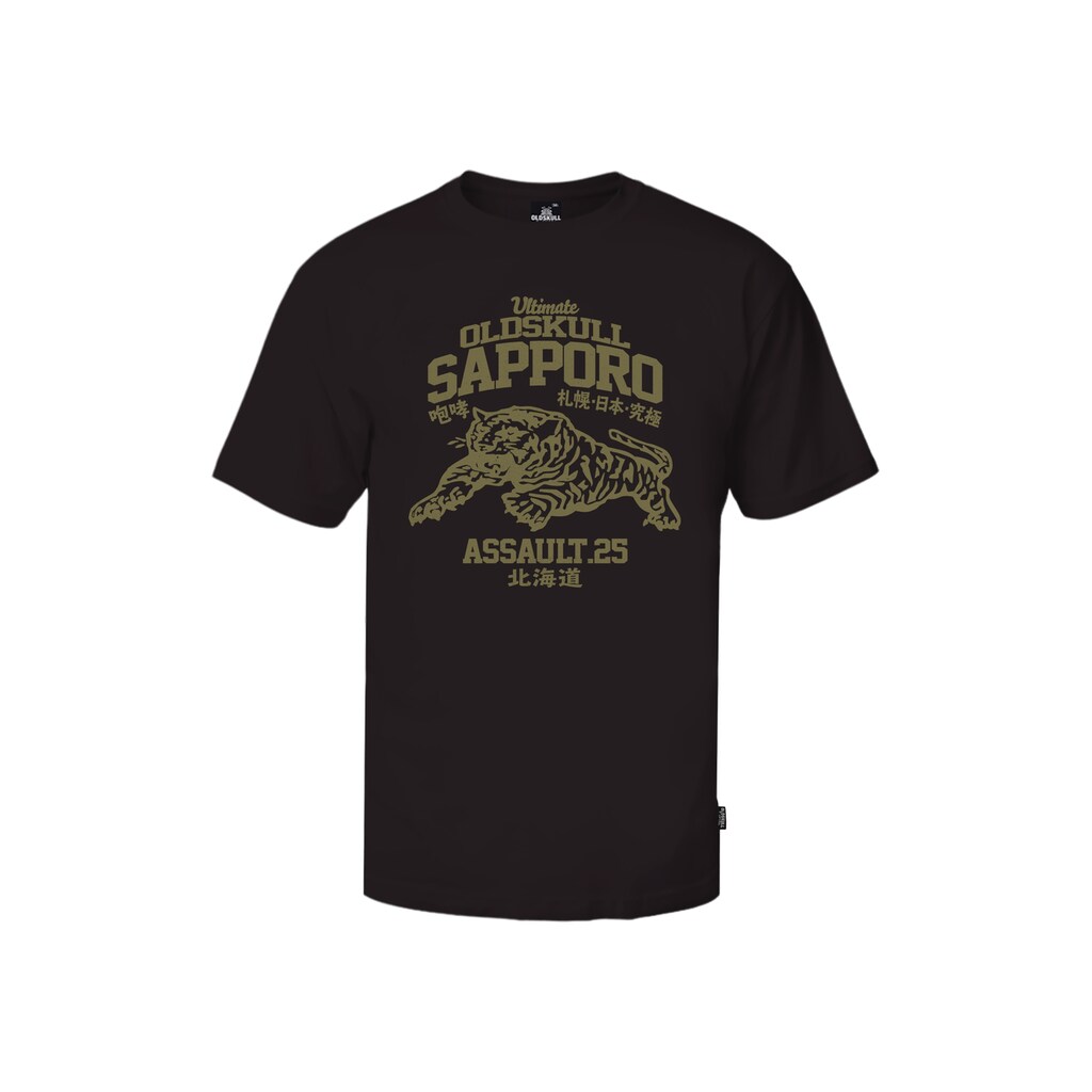 Oldskull T-Shirt »Retro Japan Teeger« (1 Tlg.) Mit Angesagtem Print Im Vintage-Stil