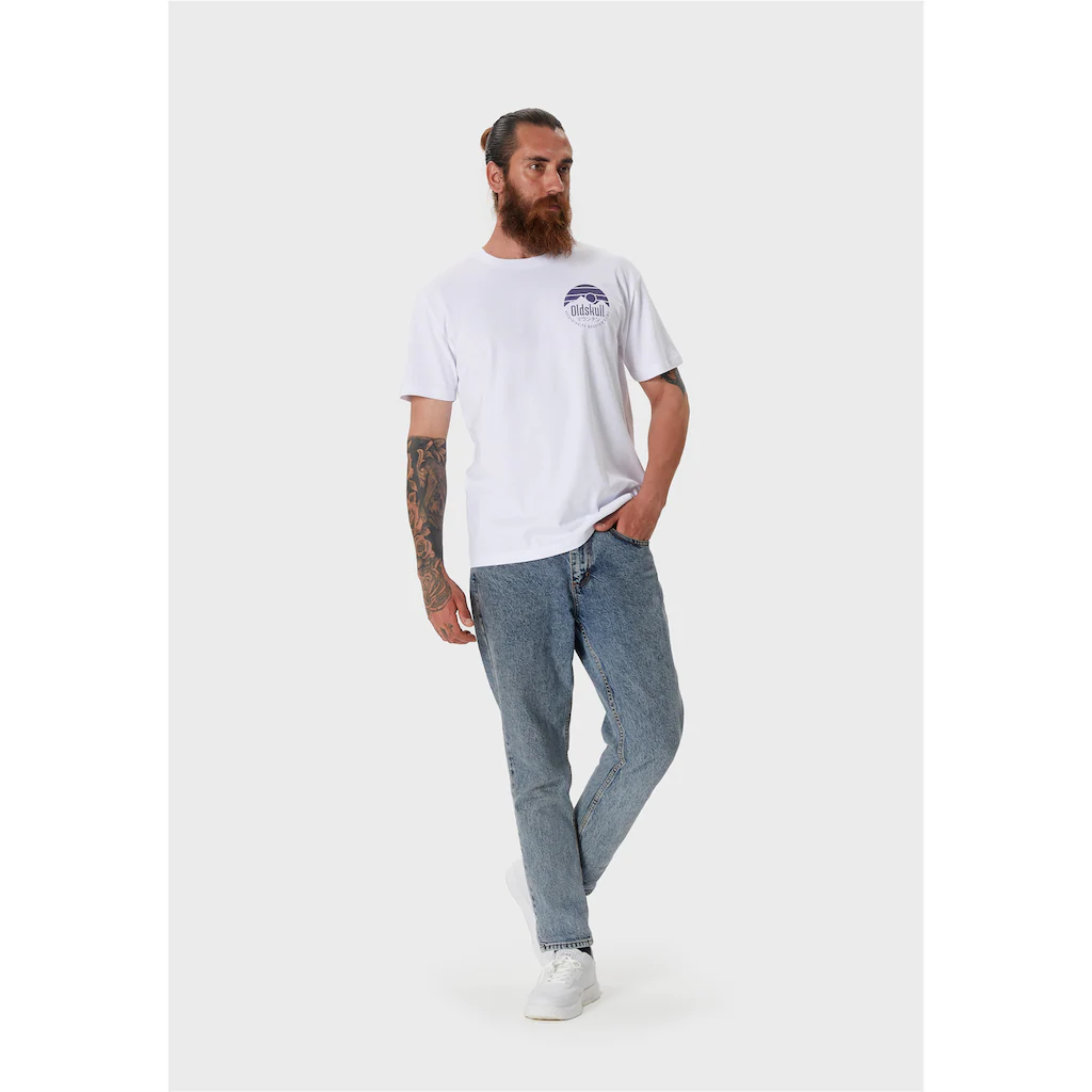Oldskull T-Shirt »Retro Mountain« (1 Tlg.) Mit Coolem Print