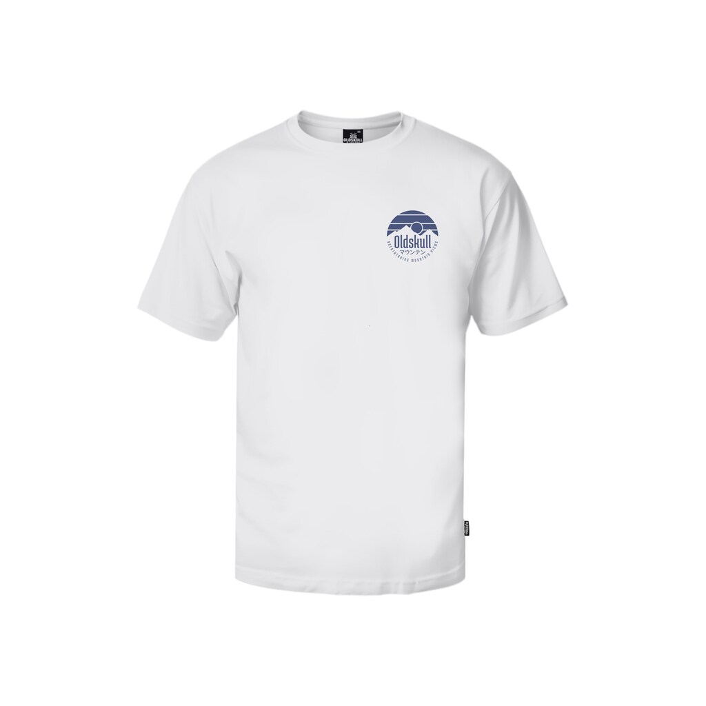 Oldskull T-Shirt »Retro Mountain« (1 Tlg.) Mit Coolem Print