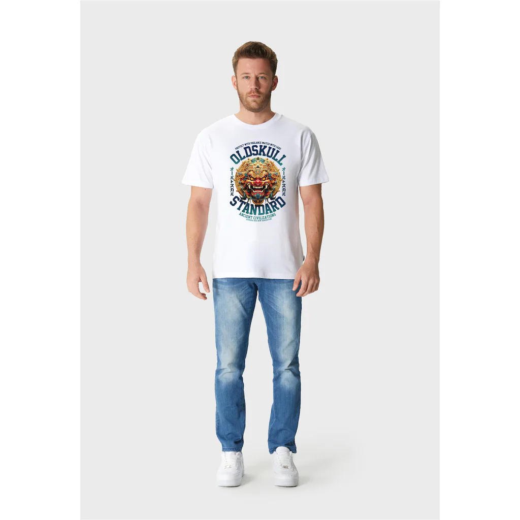 Oldskull T-Shirt »Xtreme Ancient Mask« (1 Tlg.) Mit Coolem Print