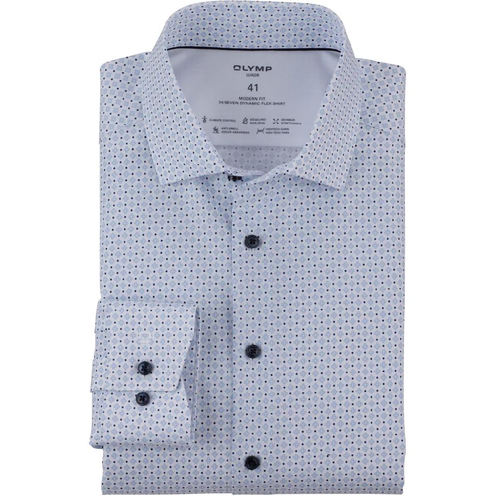OLYMP Businesshemd »24/7 - Luxor modern fit« mit mehrfarbigen Muster ▷ kaufen