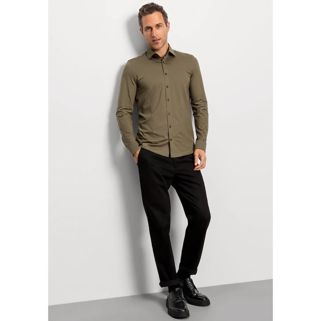 OLYMP Businesshemd »Level Five Body Fit Jerseyshirt« In Jersey Qualität ▷ Kaufen