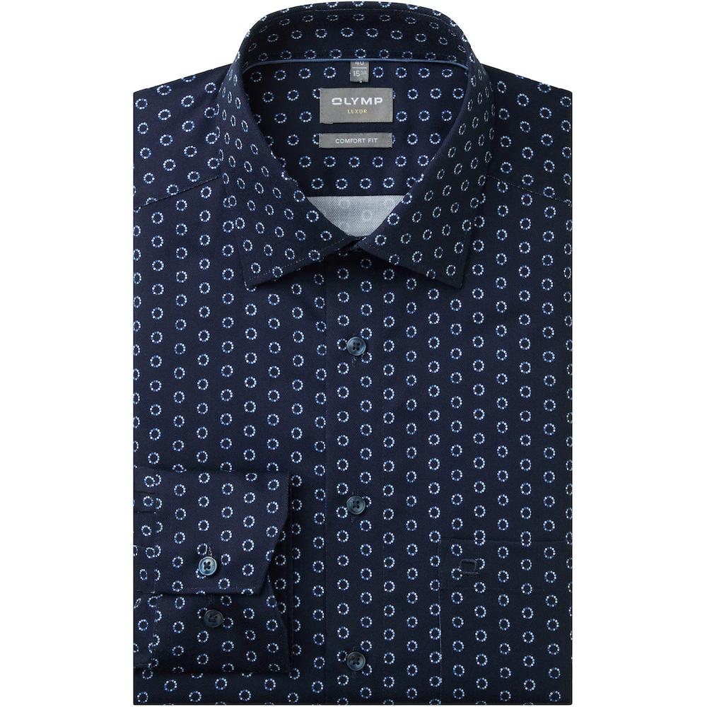 OLYMP Businesshemd »Luxor Comfort Fit« Dezentes Minimal-Print Aus Stilisierten Blüten
