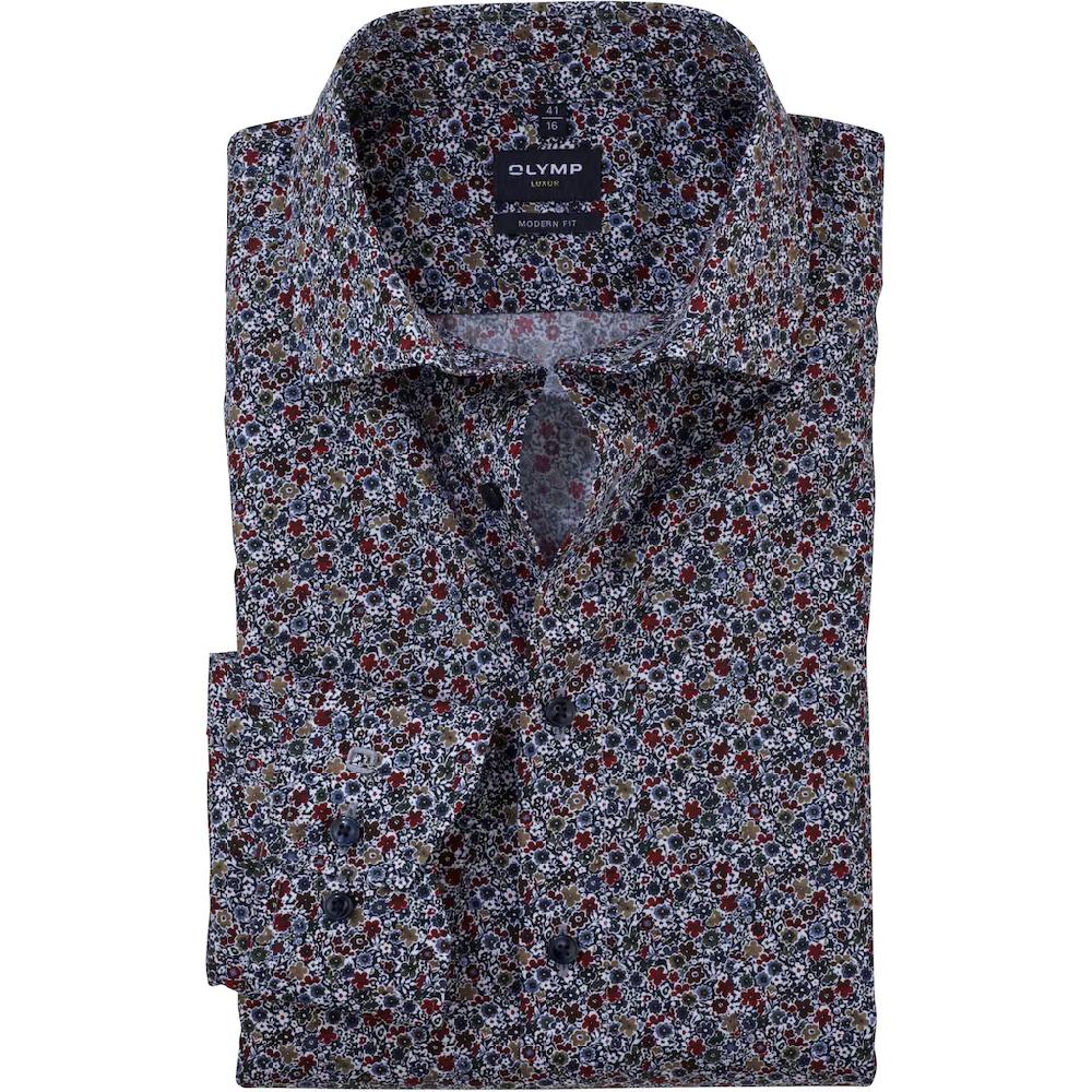 OLYMP Businesshemd »Luxor modern fit« mit floralem Print ▷ für