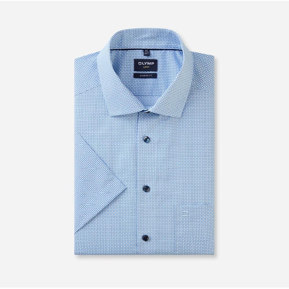 OLYMP Kurzarmhemd »Luxor Modern Fit« Mit Minimal-Print