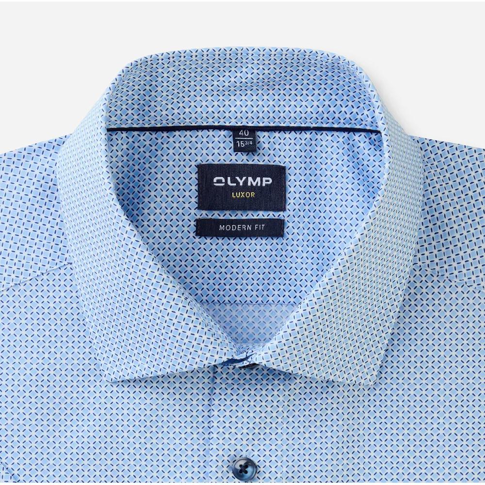 OLYMP Kurzarmhemd »Luxor Modern Fit« Mit Minimal-Print