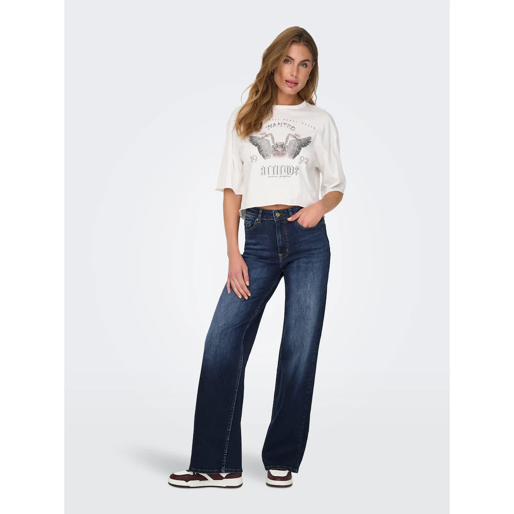 ONLY 5-Pocket-Jeans »ONLMADISON BLUSH HW WIDE DNM TAI081 NOOS«