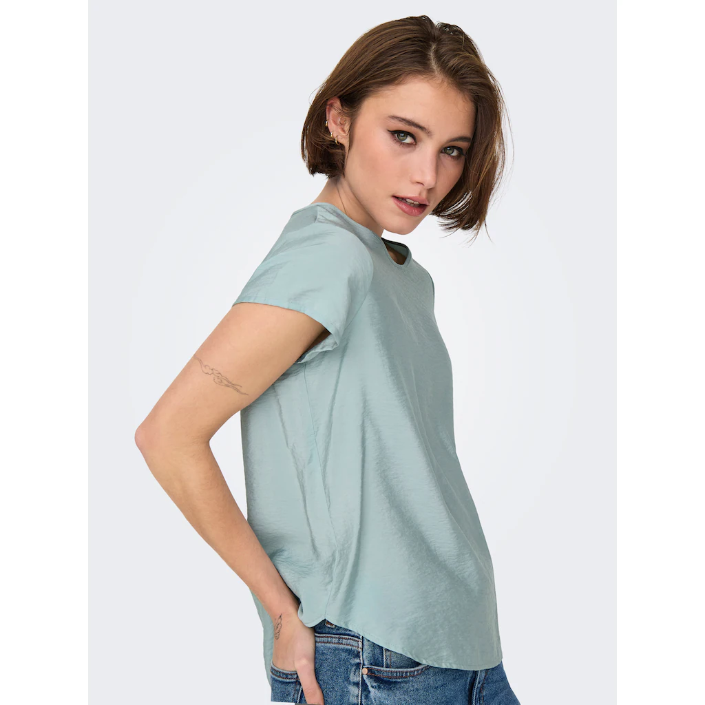 ONLY Blusenshirt »ONLAYA LIFE S/S O-NECK TOP NOOS PTM«