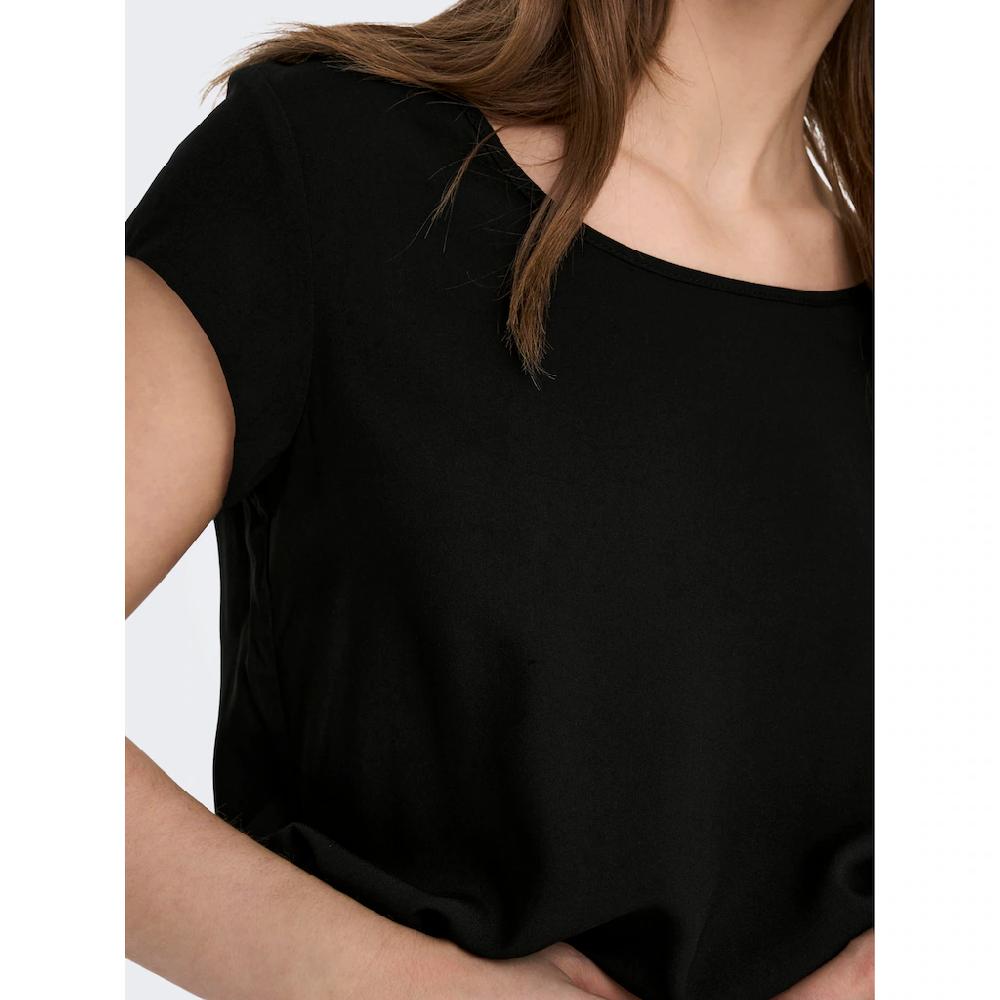 ONLY Blusenshirt »ONLNOVA LIFE VIS S/S TOP SOLID«