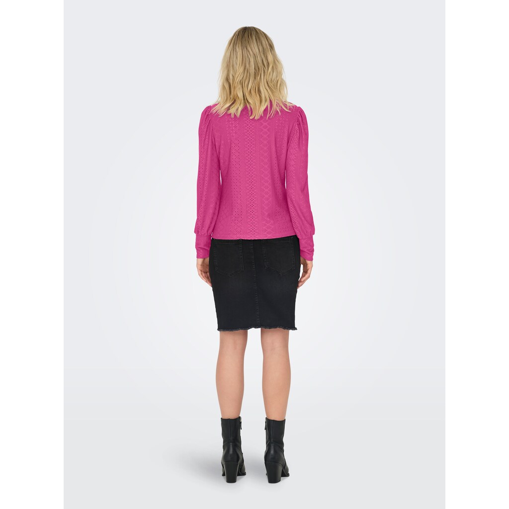 ONLY Blusenshirt »ONLSANDRA L/S PUFF TOP JRS NOOS«