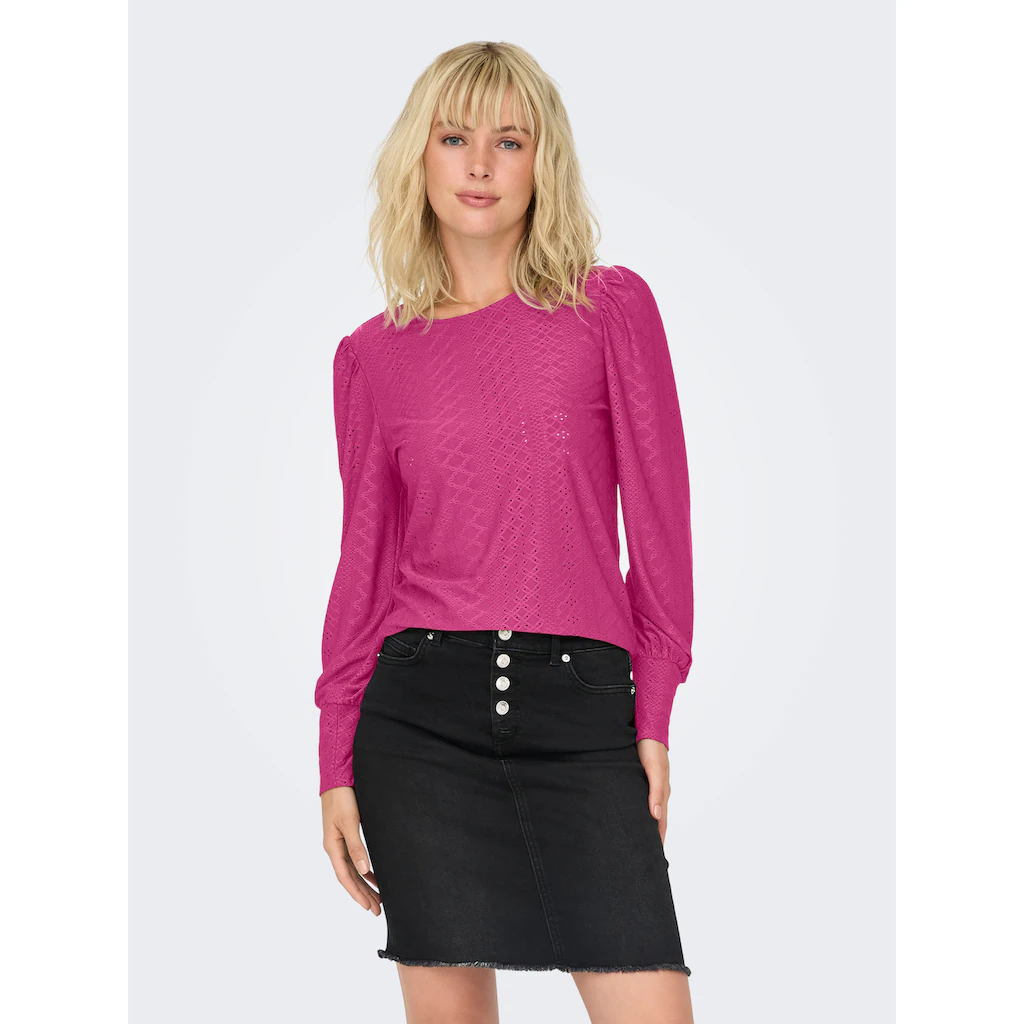 ONLY Blusenshirt »ONLSANDRA L/S PUFF TOP JRS NOOS«