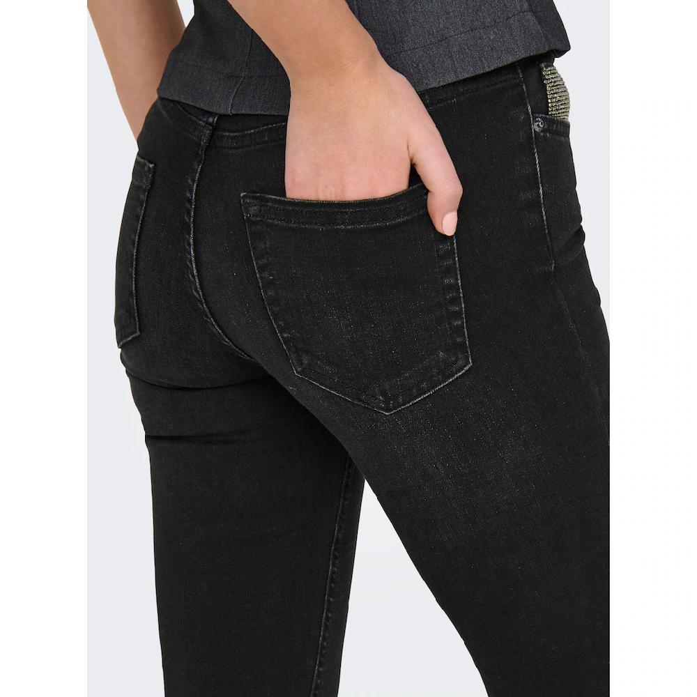 ONLY Bootcut-Jeans »ONLBLUSH RHINESTONE MID FLARE DNM TAI«