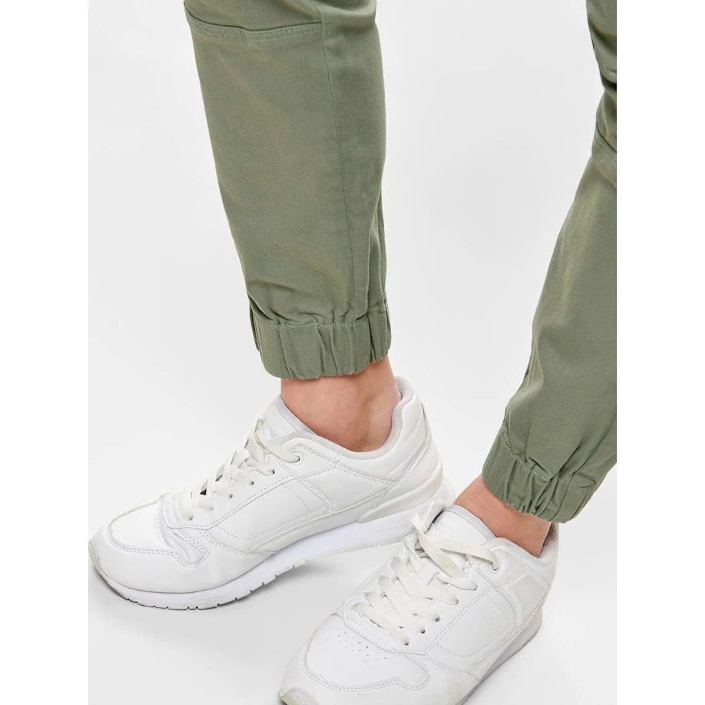 ONLY Cargohose »ONLMISSOURI REG ANK CARGO PNT NOOS« Mit Stretchsäumen