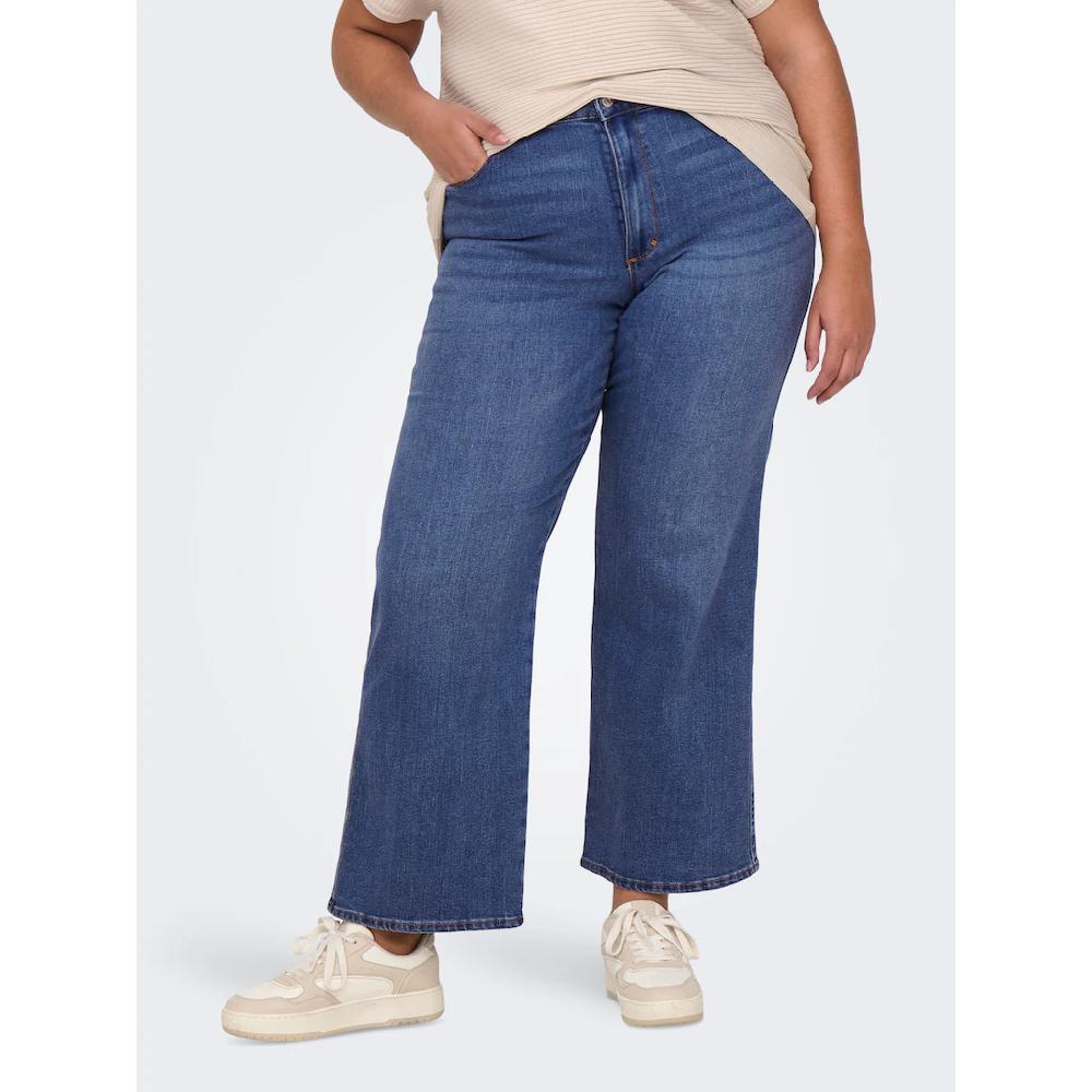 ONLY CARMAKOMA High-waist-Jeans »CARSNOW HW WIDE DNM JEANS PIM MBD NOOS«