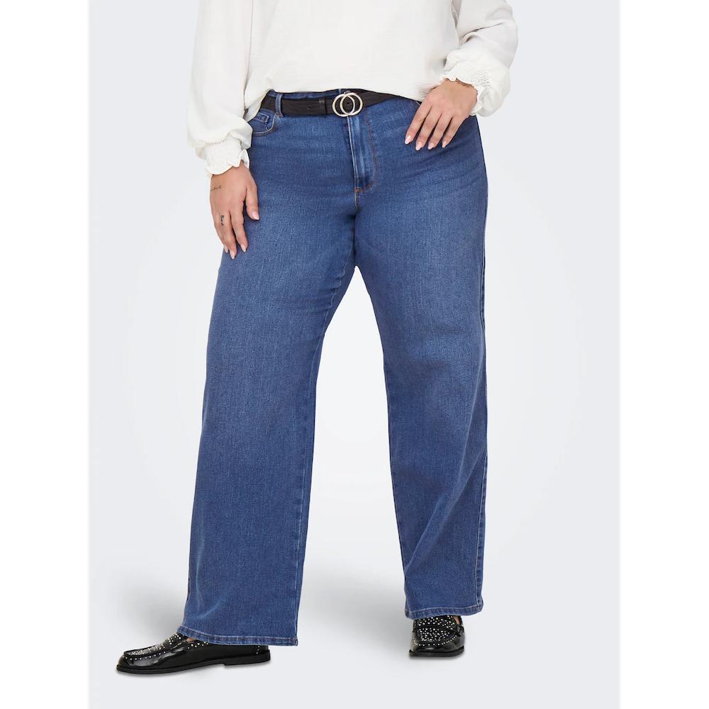 ONLY CARMAKOMA High-waist-Jeans »CARSNOW HW WIDE DNM JEANS PIM MBD NOOS«
