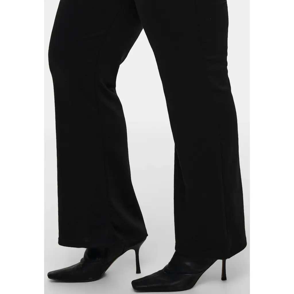 ONLY CARMAKOMA Jerseyhose »CARPEVER FLARED PANTS JRS NP«