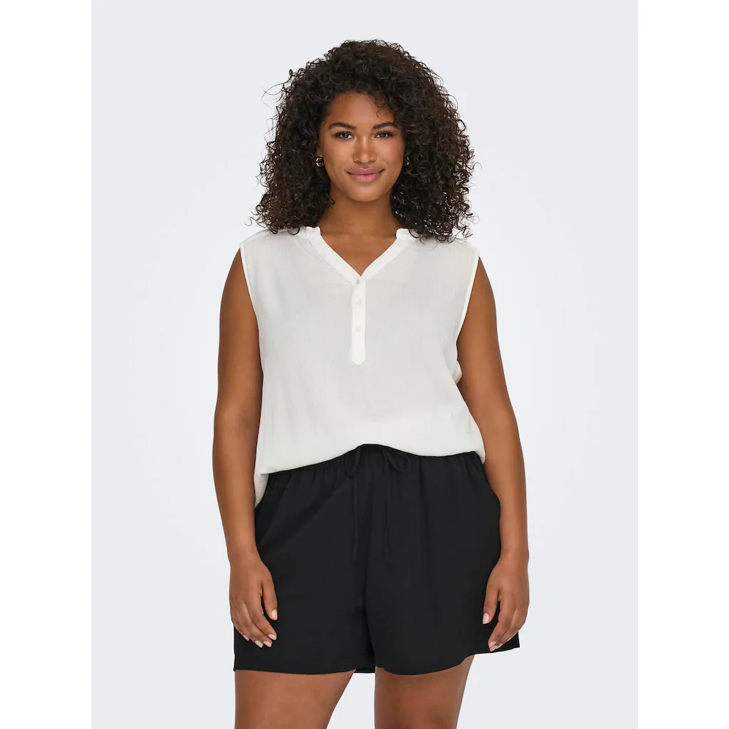 ONLY CARMAKOMA Shirttop »CARJETTE LIFE S/L TOP WVN NOOS«