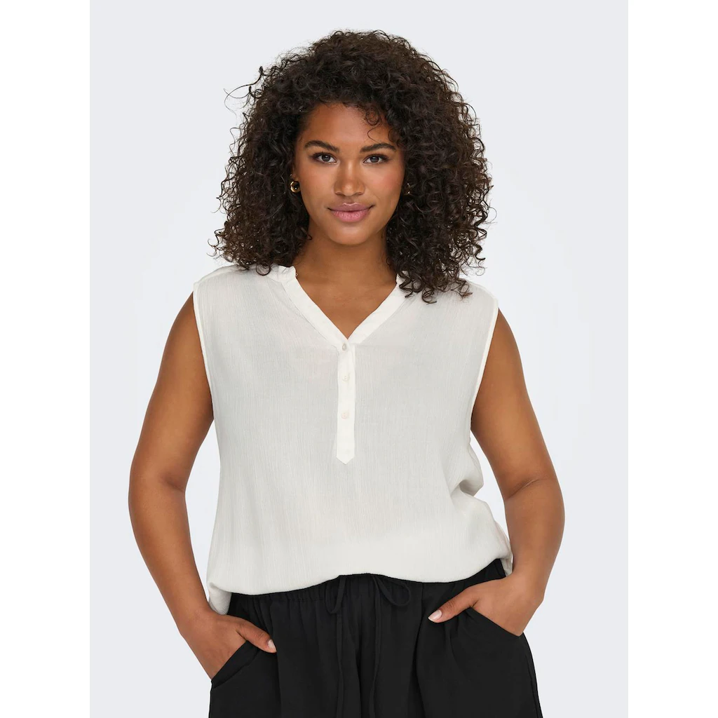 ONLY CARMAKOMA Shirttop »CARJETTE LIFE S/L TOP WVN NOOS«
