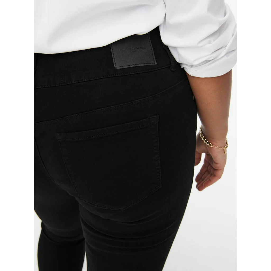ONLY CARMAKOMA Skinny-fit-Jeans »CARANNA LIFE HW SK ANK JEANS BLACK NOOS«