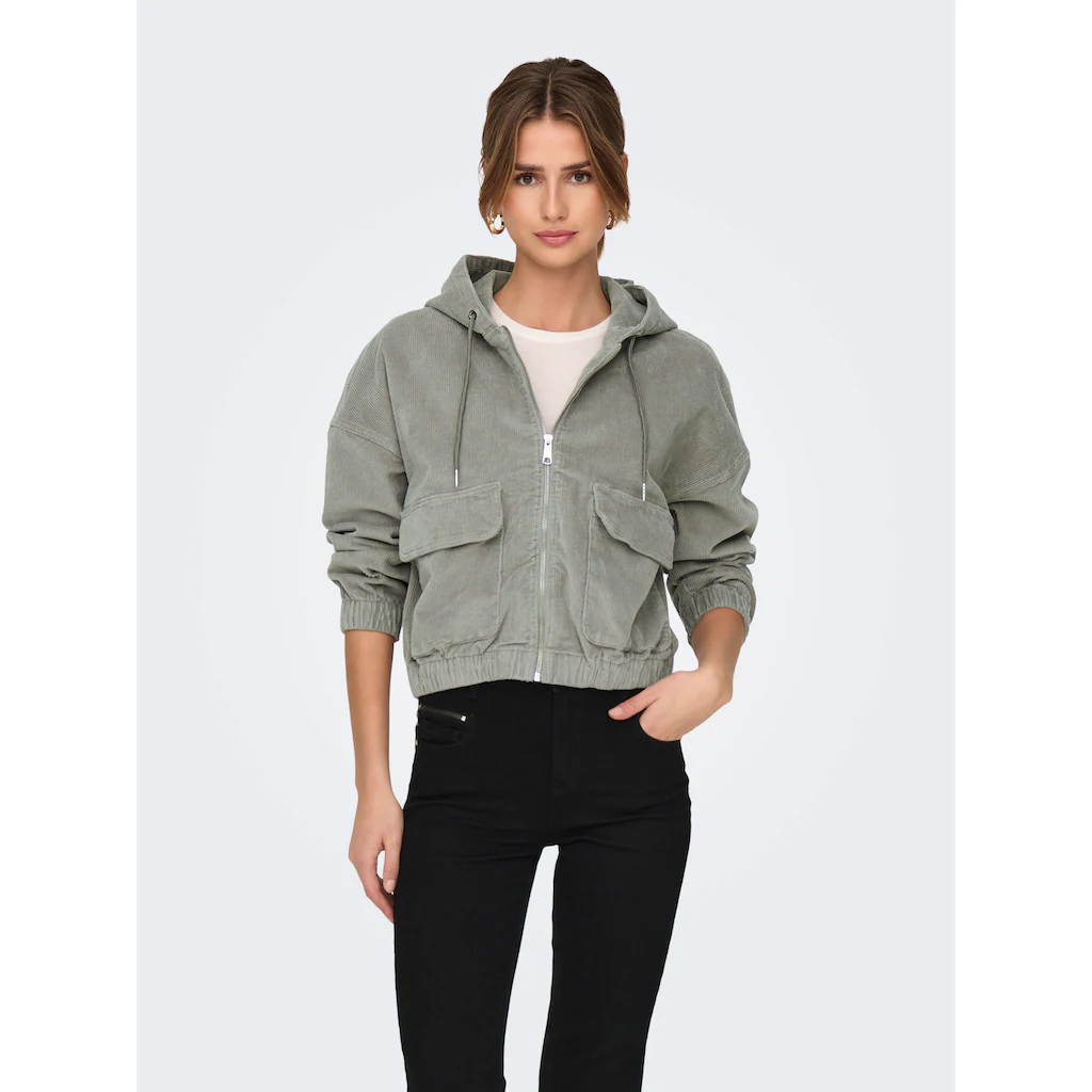 ONLY Cordjacke »ONLKENZIE L/S CORD JACKET PNT NOOS« Mit Kapuze