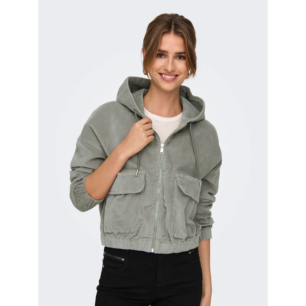 ONLY Cordjacke »ONLKENZIE L/S CORD JACKET PNT NOOS« mit Kapuze