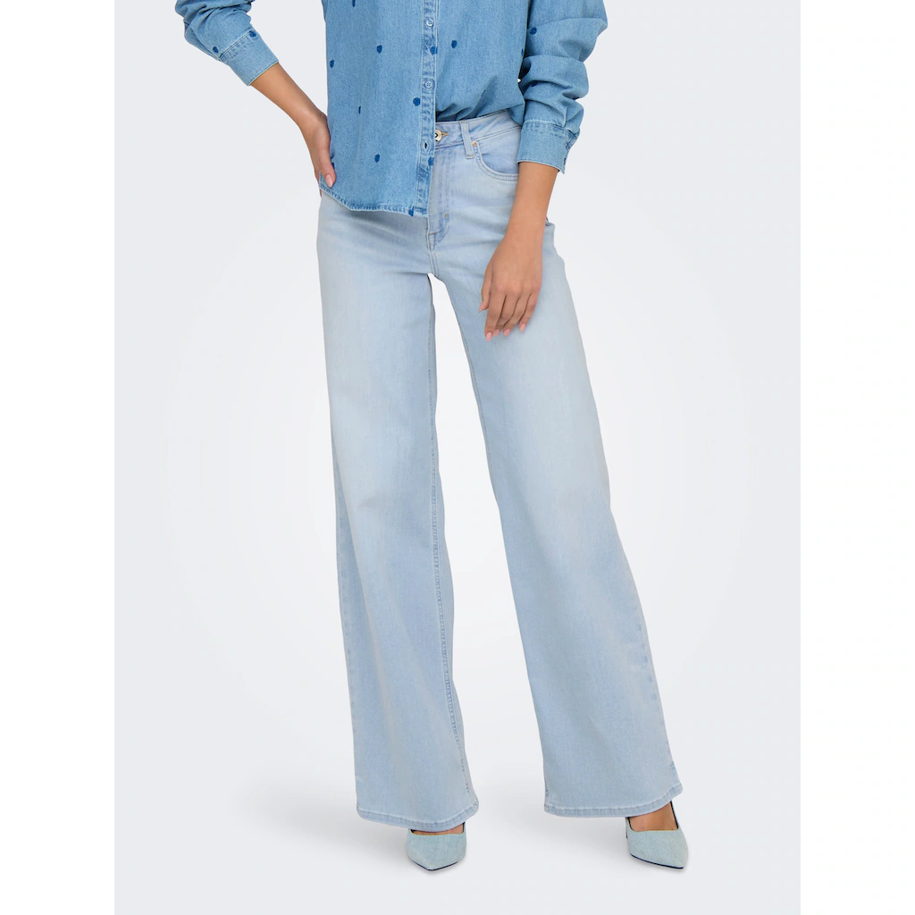 ONLY High-waist-Jeans »ONLMADISON BLUSH HW WIDE DNM CRO495 NOOS«