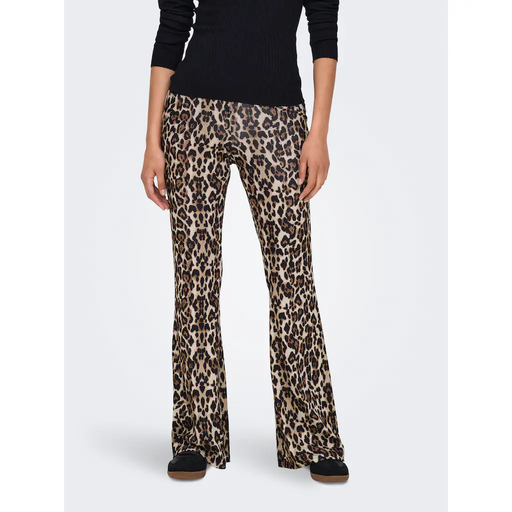 ONLY Highwaist Leggings »ONLANNA RIB FLARED AOP LEGGING CS JRS«