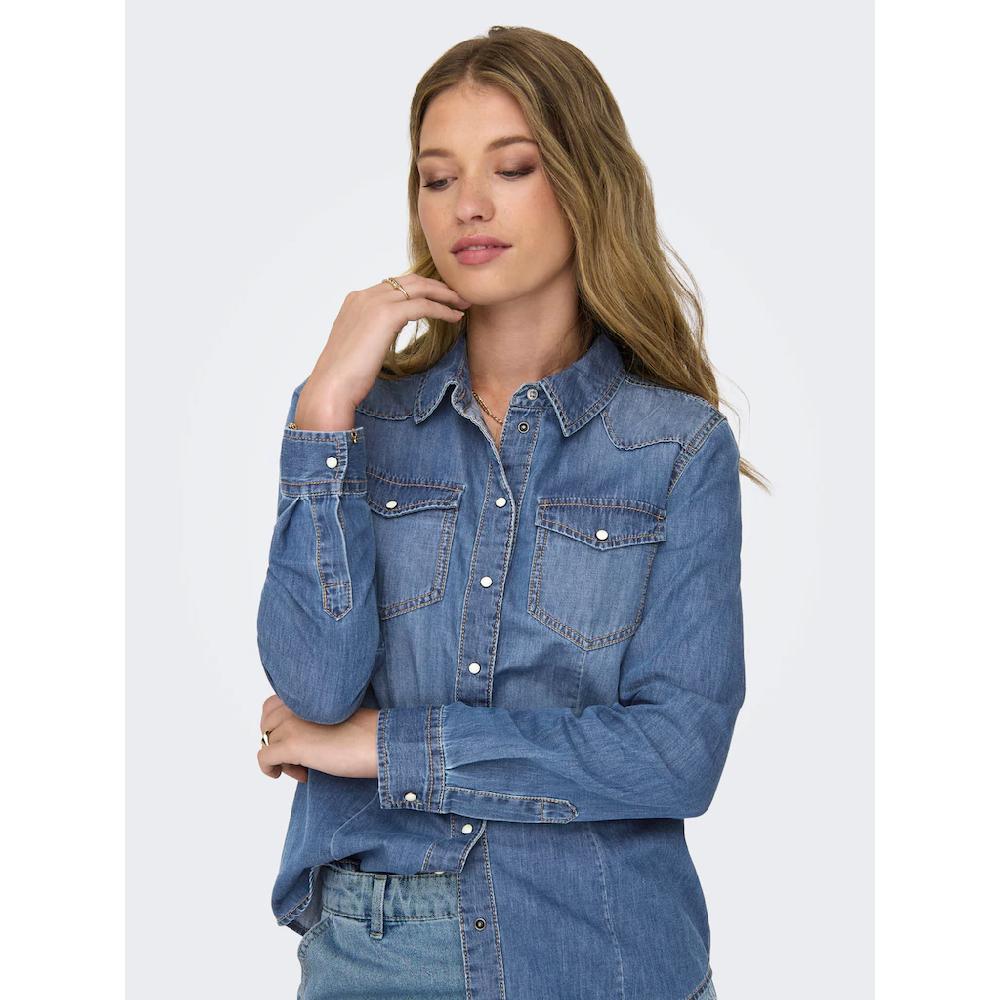 ONLY Jeansbluse »ONLALEXA L/S DNM SHIRT FS NOOS«