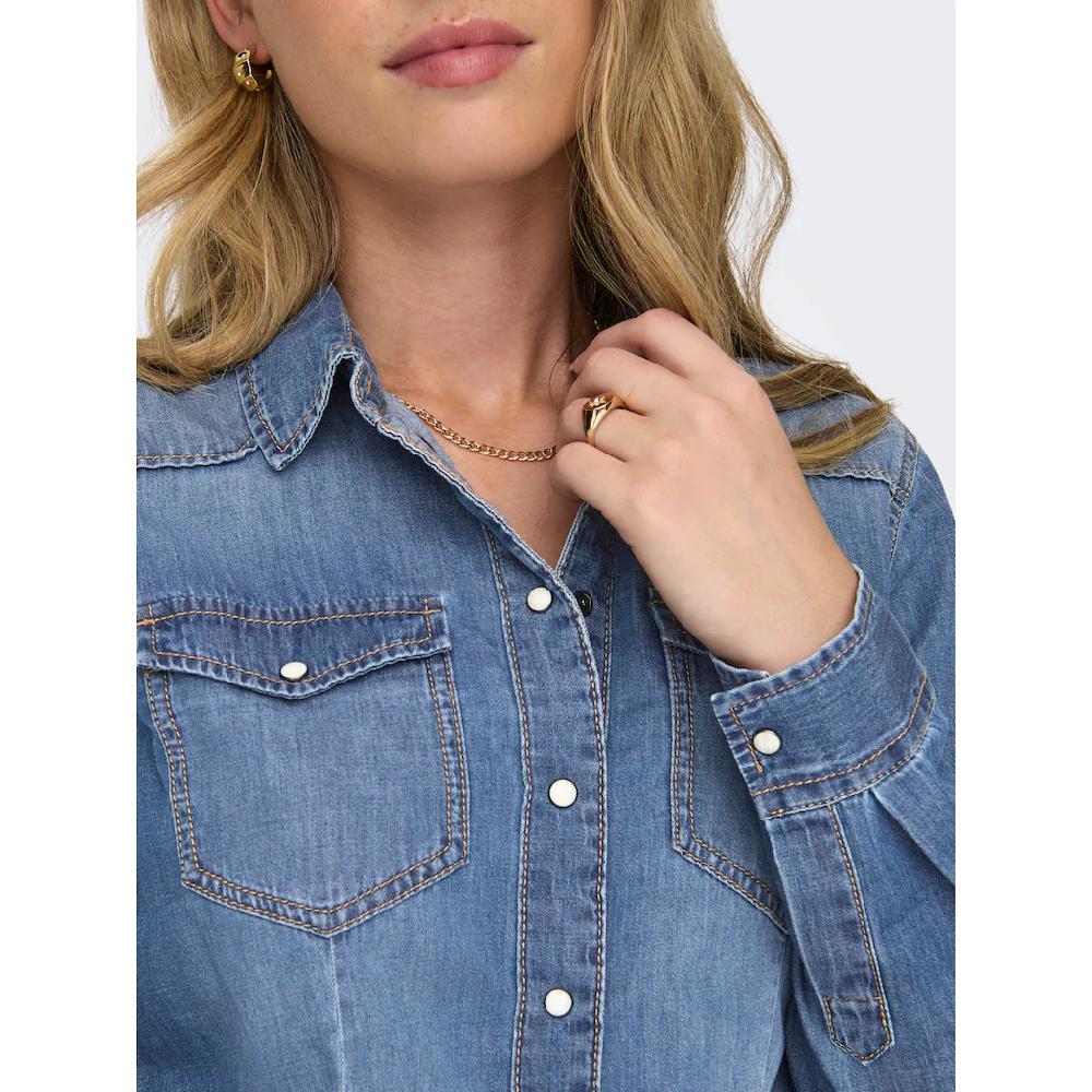 ONLY Jeansbluse »ONLALEXA L/S DNM SHIRT FS NOOS«