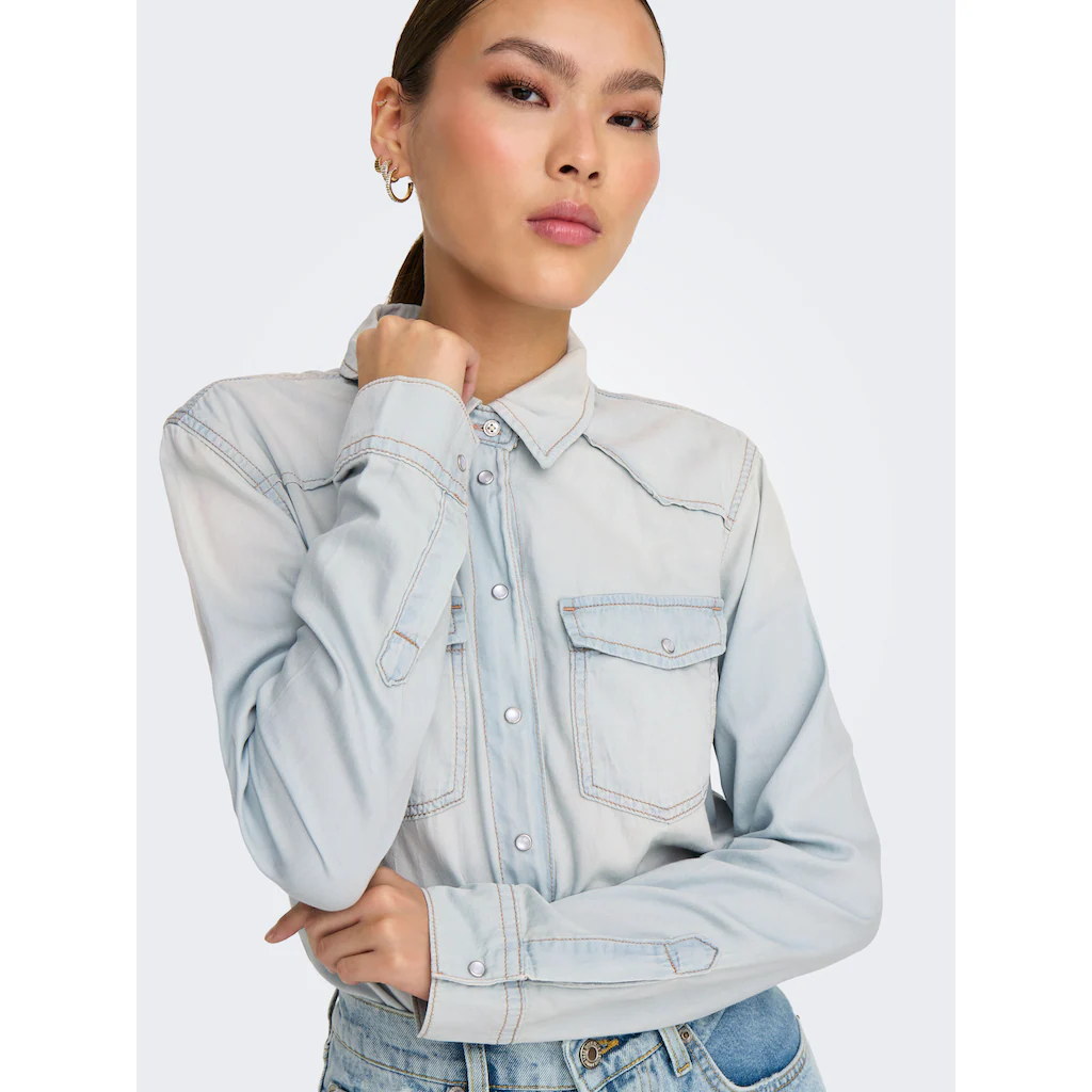 ONLY Jeansbluse »ONLALICE REG SHIRT DNM BOX AKM«