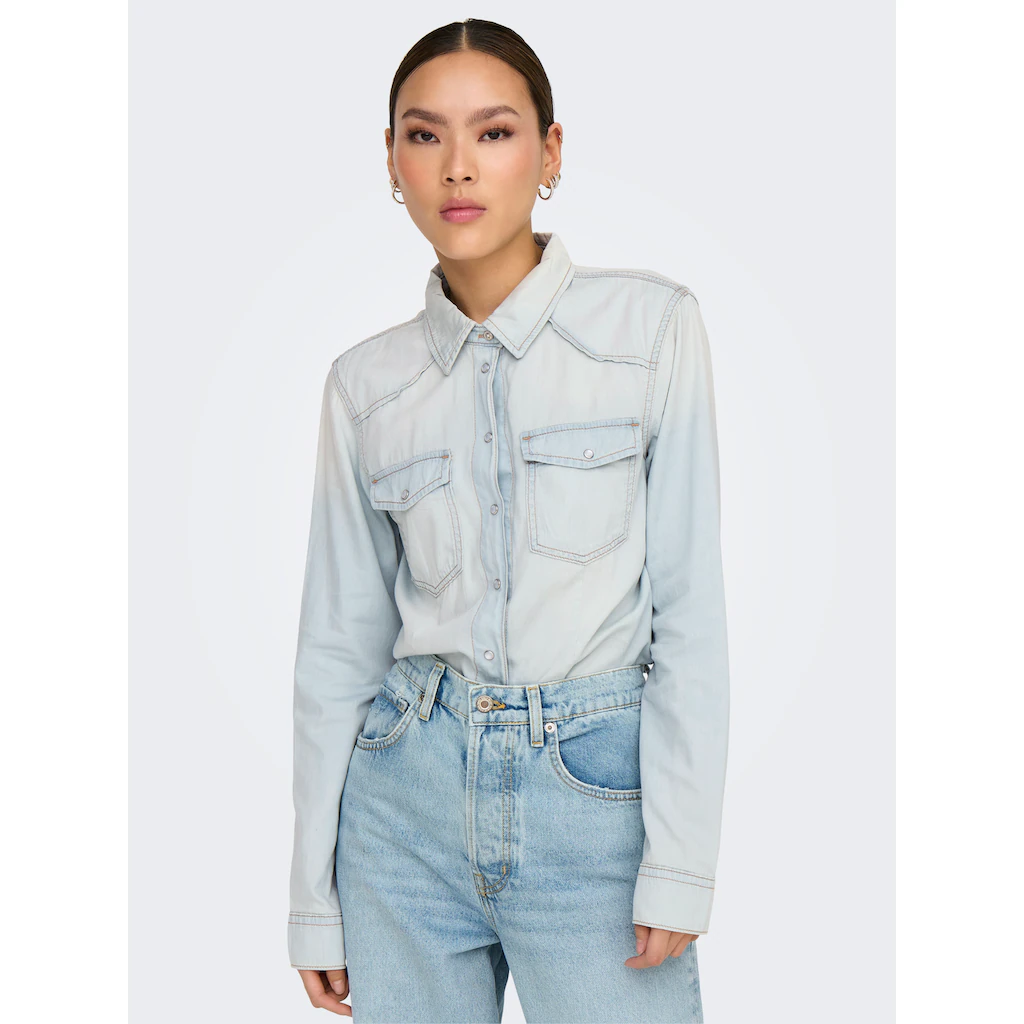 ONLY Jeansbluse »ONLALICE REG SHIRT DNM BOX AKM«