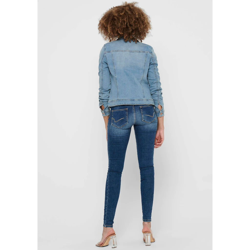 ONLY Jeansjacke »ONLTIA DNM JACKET LB BEX179 NOOS« In Modischer Waschung