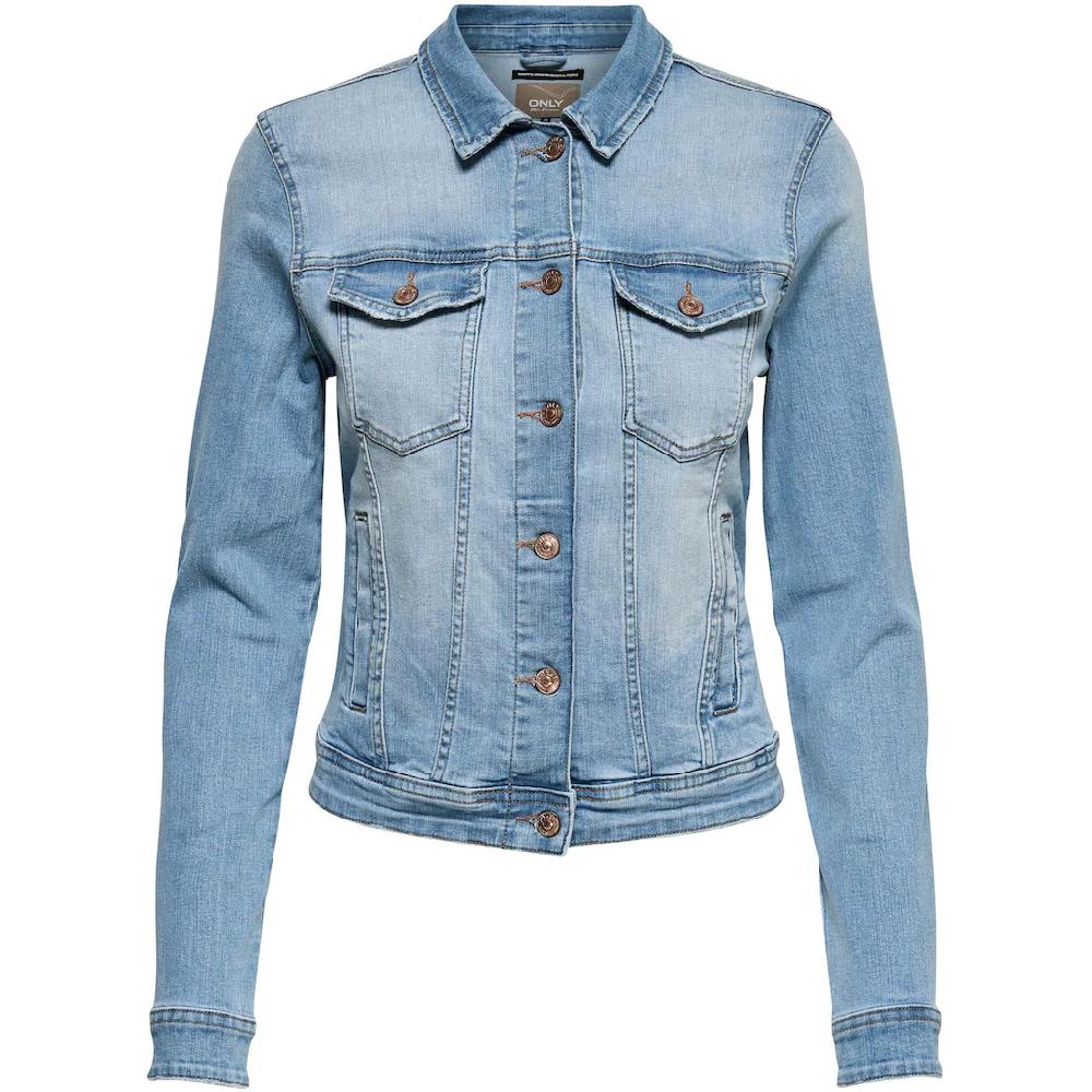 ONLY Jeansjacke »ONLTIA DNM JACKET LB BEX179 NOOS« In Modischer Waschung
