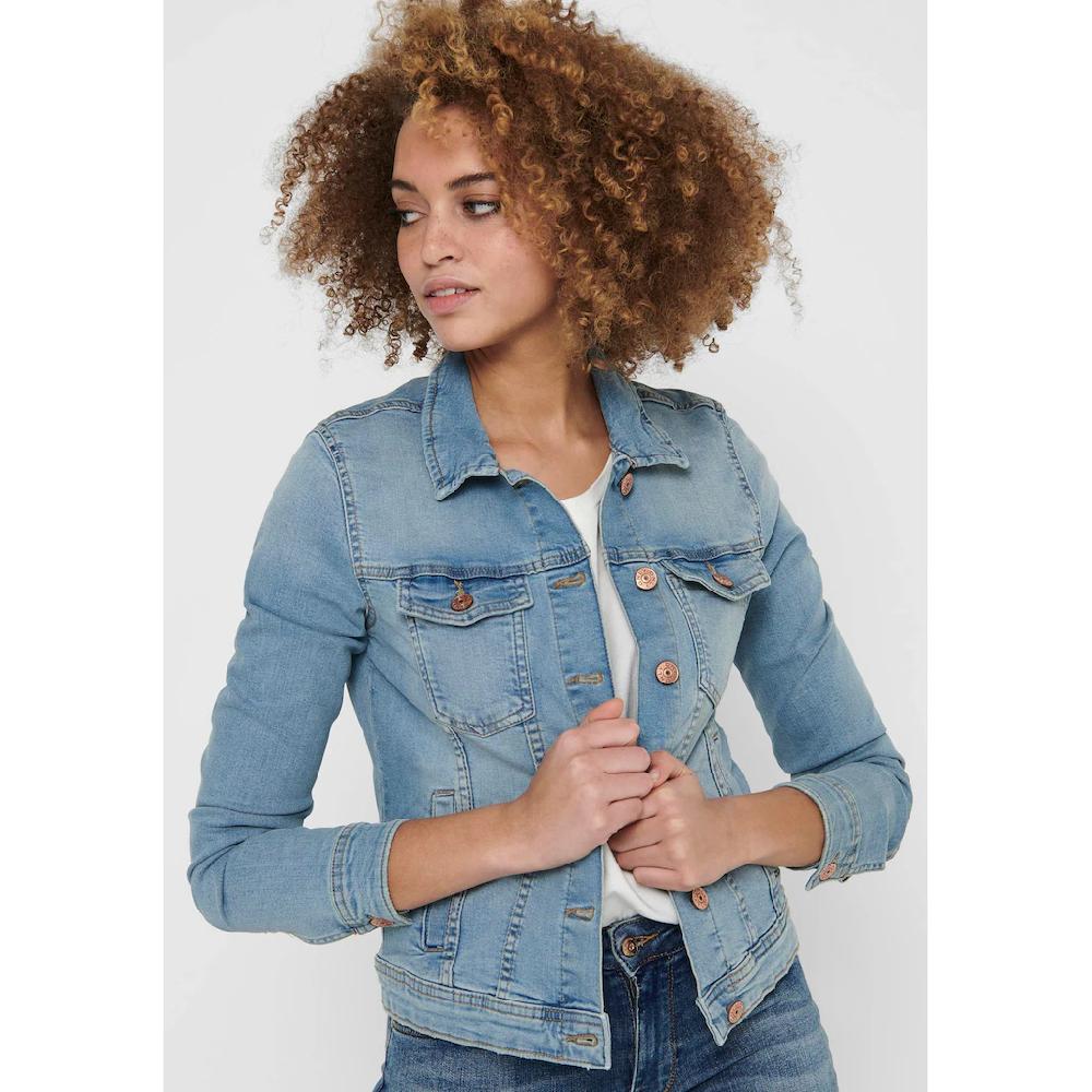 ONLY Jeansjacke »ONLTIA DNM JACKET LB BEX179 NOOS« in modischer Waschung