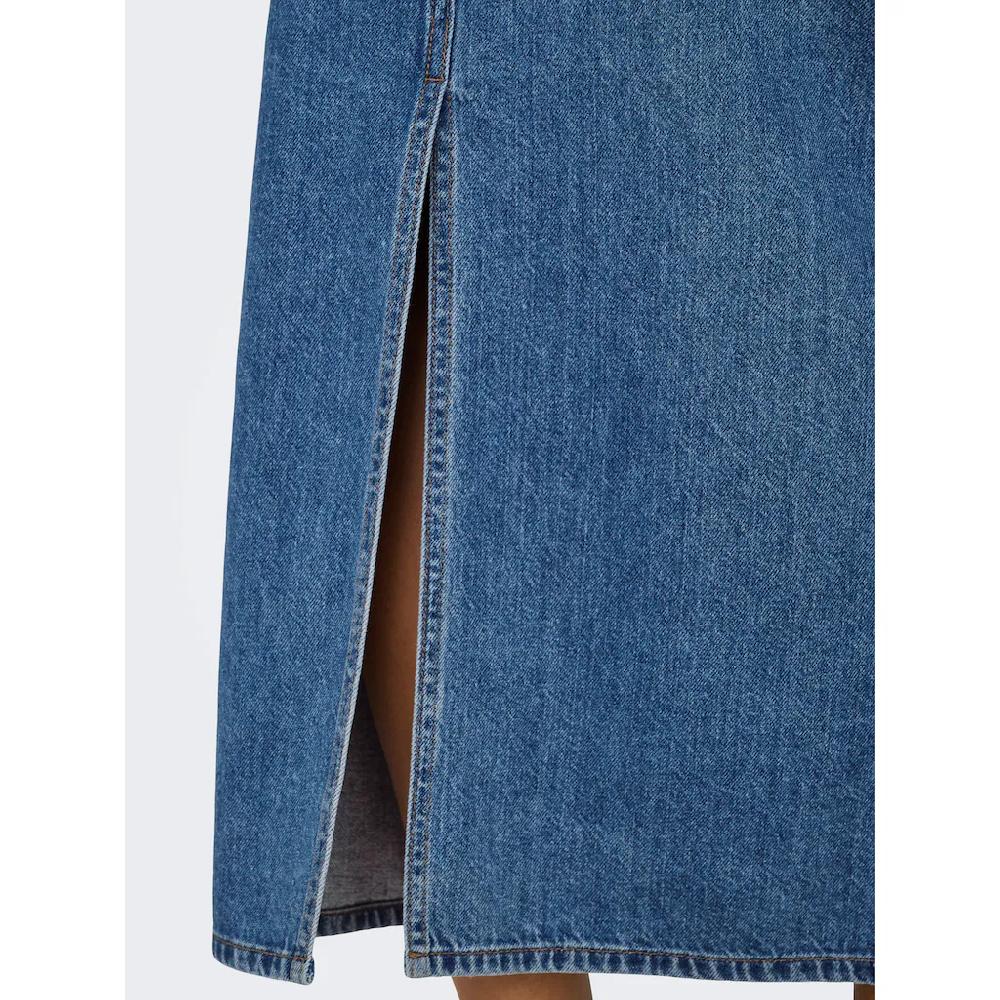 ONLY Jeansrock »ONLLUMI MIDI BACK SLIT SKIRT DNM PIMNOOS«