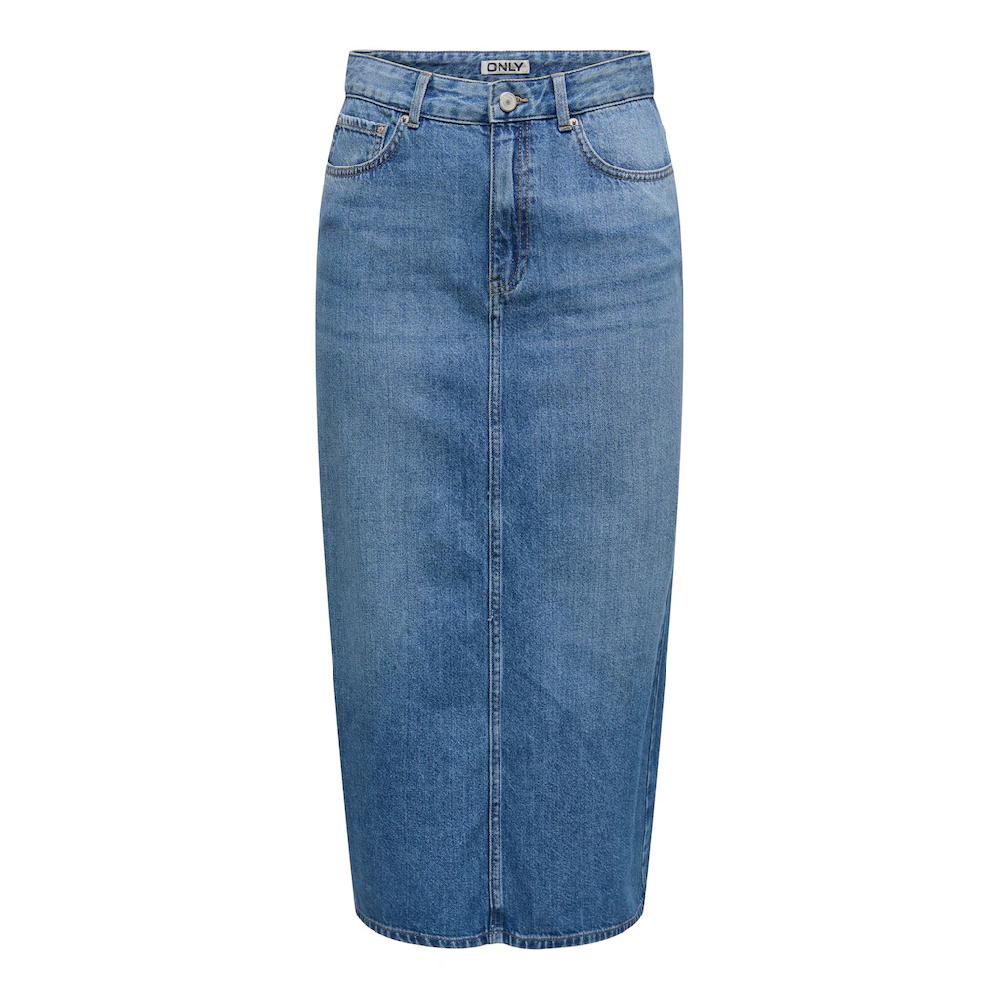 ONLY Jeansrock »ONLLUMI MIDI BACK SLIT SKIRT DNM PIMNOOS«