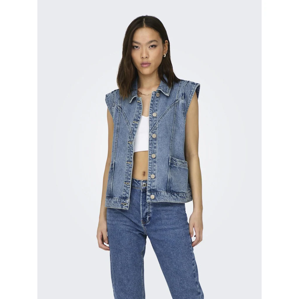 ONLY Jeansweste »ONLKENNEDY SL DNM WAISTCOAT BJ NOOS«