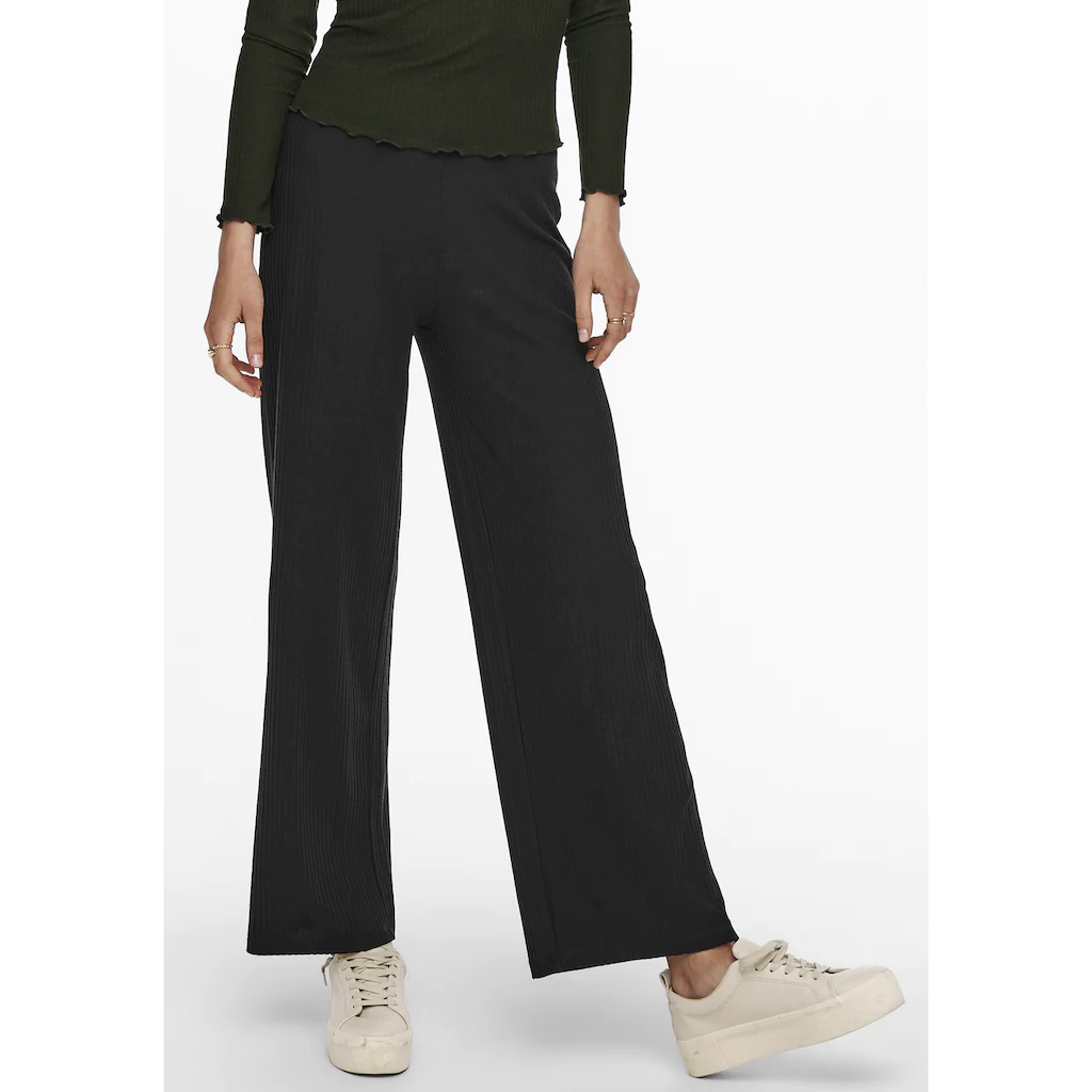 ONLY Jerseyhose »ONLEMMA WIDE PANT NOOS JRS« Mit Elastischem Bündchen