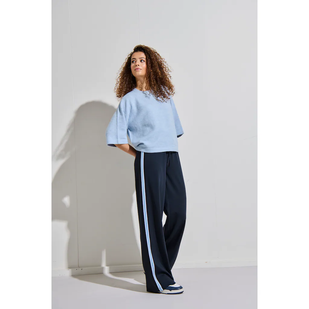 ONLY Jogger Pants »ONLPOPTRASH-TADIA MW X-WIDE TAPE PNT« Mit Seitlichem Farbeinsatz