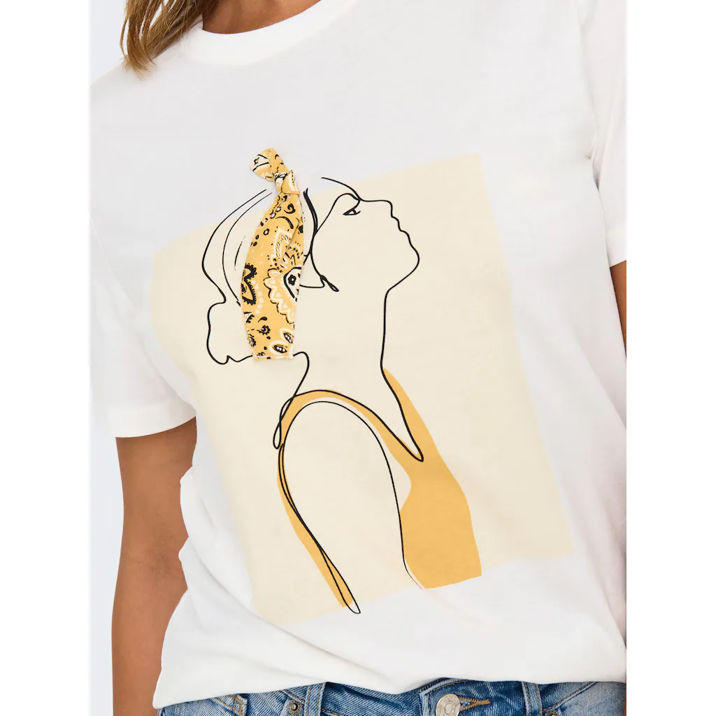 ONLY Kurzarmshirt »ONLCLARA S/S TEE CS JRS«