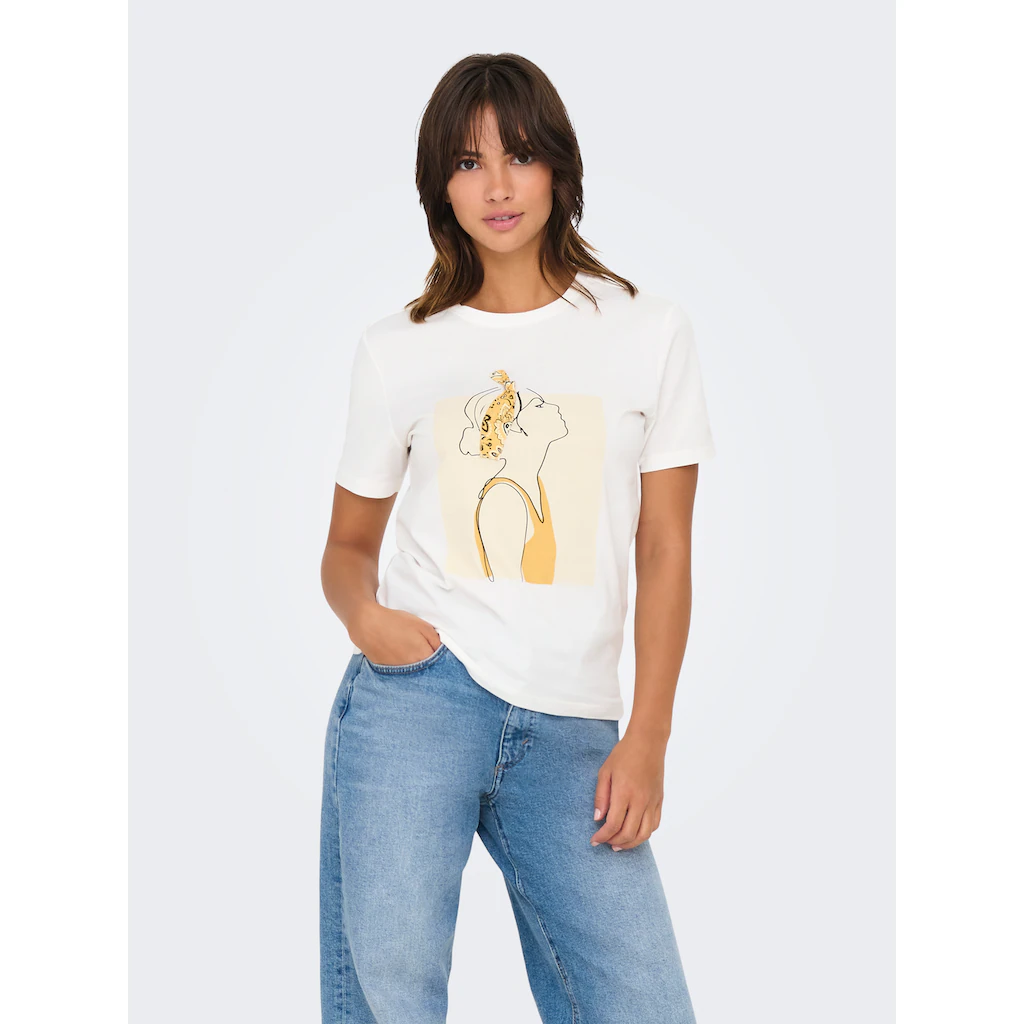 ONLY Kurzarmshirt »ONLCLARA S/S TEE CS JRS«