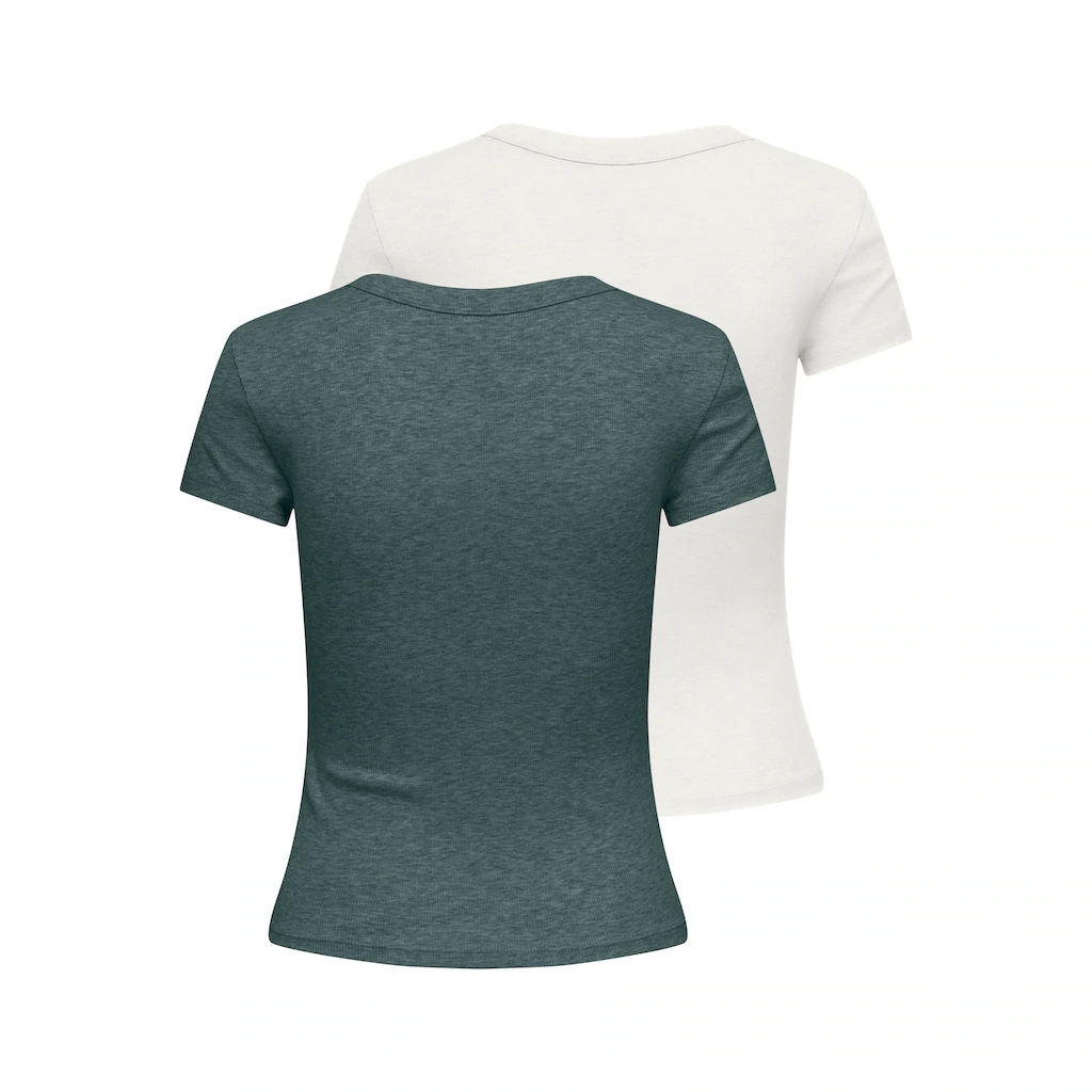 ONLY Kurzarmshirt »ONLEASY S/S TOP CS JRS 2 PACK« (Packung 2 Tlg.)